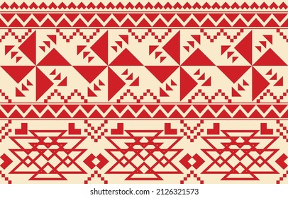 seamless pattern of ethnic traditional background,fabric geometric native american design,design for carpet,wallpaper,clothing,wrapping,rug,interior,vector illustration embroidery.