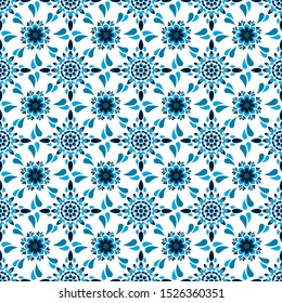 seamless pattern of ethnic pattern. traditional fabric motif. floral Batik pattern. vector design inspiration. Creative textile for fashion or cloth