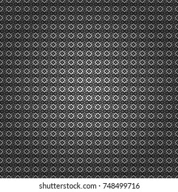 Seamless pattern in ethnic traditional style. Abstract vintage pattern with decorative tiles pattern. Vector oriental style in white, gray and black colors.