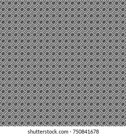 Seamless pattern in ethnic traditional style. Abstract vintage pattern with decorative tiles pattern. Vector oriental style in white, gray and black colors.