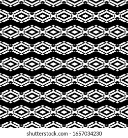 Seamless pattern. Ethnic wallpaper. Folk motif. Rhombuses, parallelograms, figures ornament. Digital paper, textile print, web design, abstract. Geometric backdrop. Simple shapes background. Vector