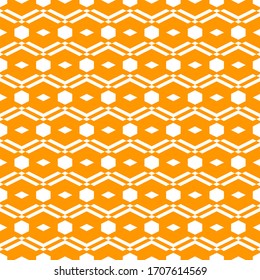 Seamless pattern. Ethnic wallpaper. Folk motif. Rhombuses, parallelograms, chevrons, hexagons ornament. Shapes background. Geometric backdrop. Digital paper, textile print, web design, abstract