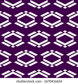 Seamless pattern. Ethnic wallpaper. Rhombuses, parallelograms, figures ornament. Simple shapes background. Folk motif. Geometric backdrop. Digital paper, textile print, web design, abstract. Vector.