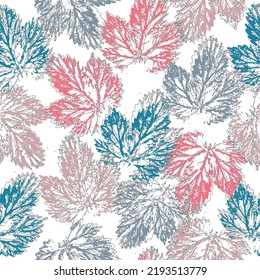 Seamless pattern of Eucalyptus palm fern different tree, foliage natural branches, green leaves, herbs, tropical plant hand drawn watercolor Vector fresh beauty rustic eco friendly background on white