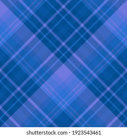 Seamless pattern in evening dark blue and violet colors for plaid, fabric, textile, clothes, tablecloth and other things. Vector image. 2