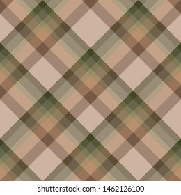 Seamless pattern in evening forest colors for plaid, fabric, textile, clothes, tablecloth and other things. Vector image.