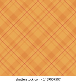 Seamless pattern in excellent orange colors for plaid, fabric, textile, clothes, tablecloth and other things. Vector image. 
