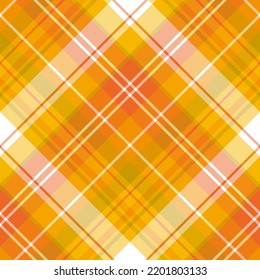 Patrón inmaculado en excelentes colores amarillos, anaranjados y blancos, para machacar, tela, ropa, mantel y otras cosas. Imagen vectorial. 2