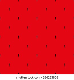 Seamless pattern of exclamation marks colored red black background. Vector illustration. Editable can be used for web page backgrounds, pattern fills