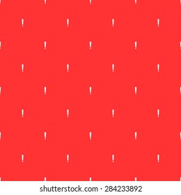 Seamless pattern of exclamation marks colored red white background. Vector illustration. Editable can be used for web page backgrounds, pattern fills