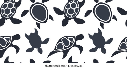 seamless pattern with exotic abstract turtles on a white background. modern abstract design for packaging, print for clothes, fabric