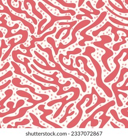 Seamless pattern with exotic animal skin - hand drawn vector illustration. Flat color design.