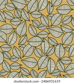 Patrón sin fisuras de hojas exóticas y plantas tropicales. Ilustraciones. Ideal para decoración de verano, textiles y moda.