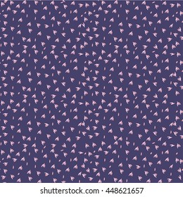 Seamless Pattern. Exotic Tropical Pattern with pink birds footprints.