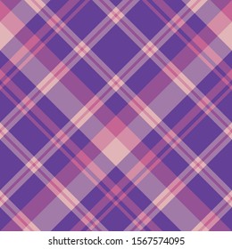 Seamless pattern in exquisite bright violet and pink colors for plaid, fabric, textile, clothes, tablecloth and other things. Vector image. 2