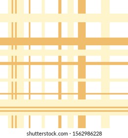 Seamless pattern in exquisite light and dark yellow and white colors for plaid, fabric, textile, clothes, tablecloth and other things. Vector image. 