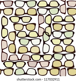 Seamless pattern of eye glasses