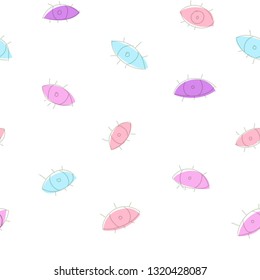 Seamless pattern of eyes. Textiles, wallpaper, prints, bags, paper, background