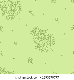 Nahtlose Muster für Gewebe oder Kleidung aus Wildblumen. Vektorillustration. Gras 