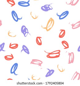 Seamless Pattern for fabric design. Water splash paint splatter. Background texture old fabric. Ink paint Line vector.