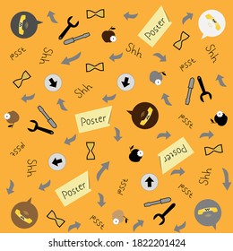 Seamless pattern for fabric, print, wallpaper, wrap and more. 
