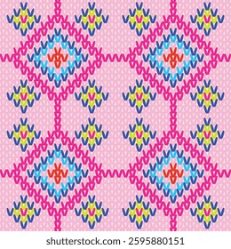 Seamless pattern Fabric pattern Shirt pattern pink light blue 