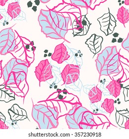 Seamless pattern for fabric textile design. Vector illustration for wrapping paper design, wedding cards and invitations.