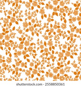 Seamless Pattern Fabric Textile Vintage Illustration NAture Floral Flower