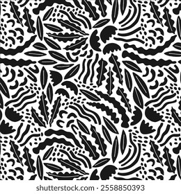Seamless Pattern Fabric Textile Vintage Illustration NAture Floral Flower