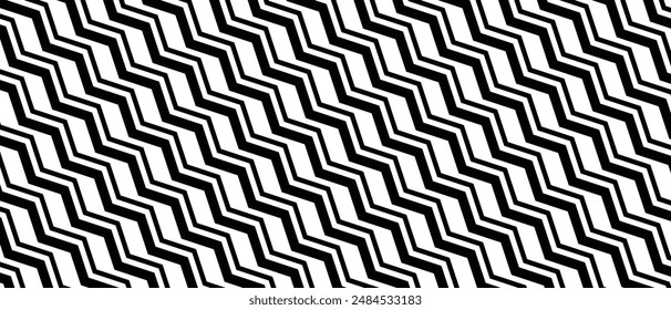 Seamless pattern with fabric texture. Zig zag lines seamless pattern. Vector Illustration.