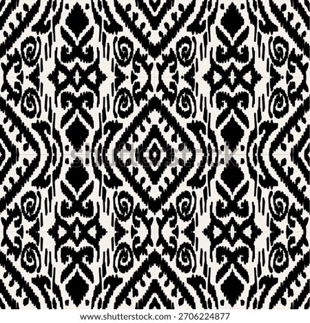 seamless pattern, fabric traditional, motif ornament, ikat pattern, seamless geometric