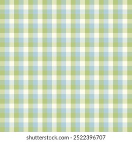 Seamless pattern of fabrics. A gentle pastel plaid design that cozy and classic touch. This checkered pattern features soft, muted colors. Ideal for apparel, vintage-inspired or minimalist look.