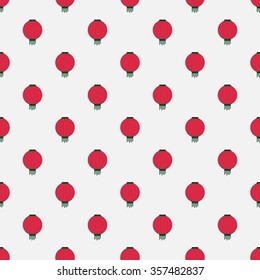 Seamless pattern face monkeys. Happy New Year red monkey. Chinese New Year.  Chinese Lantern. Geometric pattern