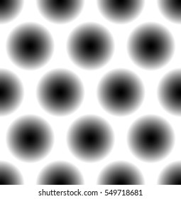Seamless pattern with faded circles - Dotted, polkadot pattern, background