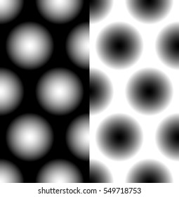 Seamless pattern with faded circles - Dotted, polkadot pattern, background