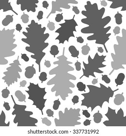 seamless pattern with fall leaves
