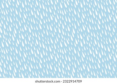 seamless pattern of falling water drops- vector illustration
