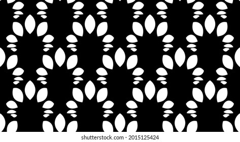  Seamless pattern with fan tiles. Floral repeating stylish texture. Abstract leaves backdrop. Endless texture use for decoration, fabric, background, wallpaper, paper and design.