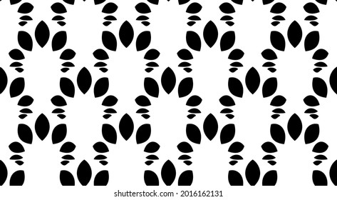  Seamless pattern with fan tiles. Floral repeating stylish texture. Abstract leaves backdrop. Endless texture use for decoration, fabric, background, wallpaper, paper and design.