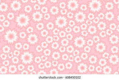 Seamless pattern. Fantastic flowers. Random order. Chaos of color.