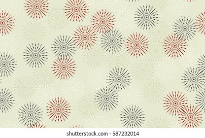 Seamless pattern. Fantastic star flowers. Trendy textiles. Wallpaper for children. Flat. Cartoon.