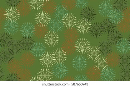 Seamless pattern. Fantastic star flowers. Trendy textiles. Wallpaper for children. Flat. Cartoon.