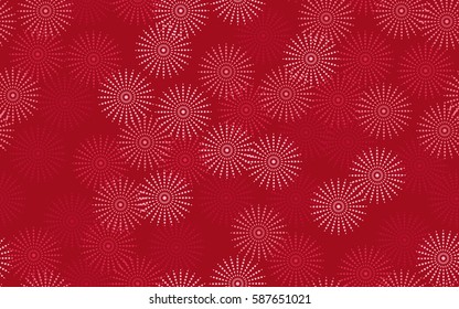 Seamless pattern. Fantastic star flowers. Trendy textiles. Wallpaper for children. Flat. Cartoon.