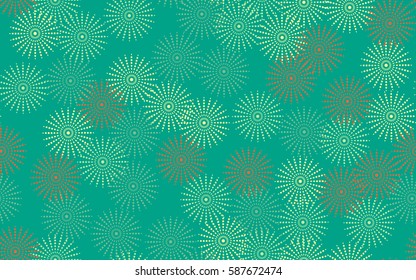 Seamless pattern. Fantastic star flowers. Trendy textiles. Wallpaper for children. Flat. Cartoon.