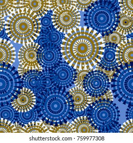 Seamless pattern from fantastic stars.