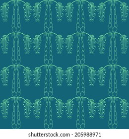 Seamless pattern fantastic tree