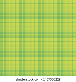 Seamless pattern in fantasy cozy green colors for plaid, fabric, textile, clothes, tablecloth and other things. Vector image. 