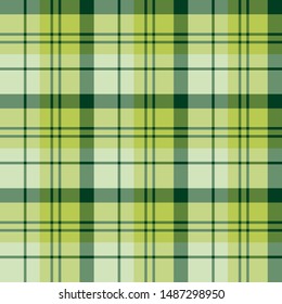 Seamless pattern in fantasy creative green colors for plaid, fabric, textile, clothes, tablecloth and other things. Vector image. 