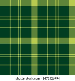Seamless pattern in fantasy dark green colors for plaid, fabric, textile, clothes, tablecloth and other things. Vector image. 