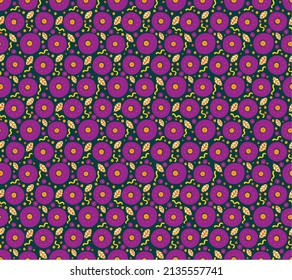 Seamless pattern with fantasy flowers, ethnic rotary repeat fabric and tile design, natural wallpaper, floral decoration curl illustration. Paisley print hand drawn elements.Ukrainian pattern